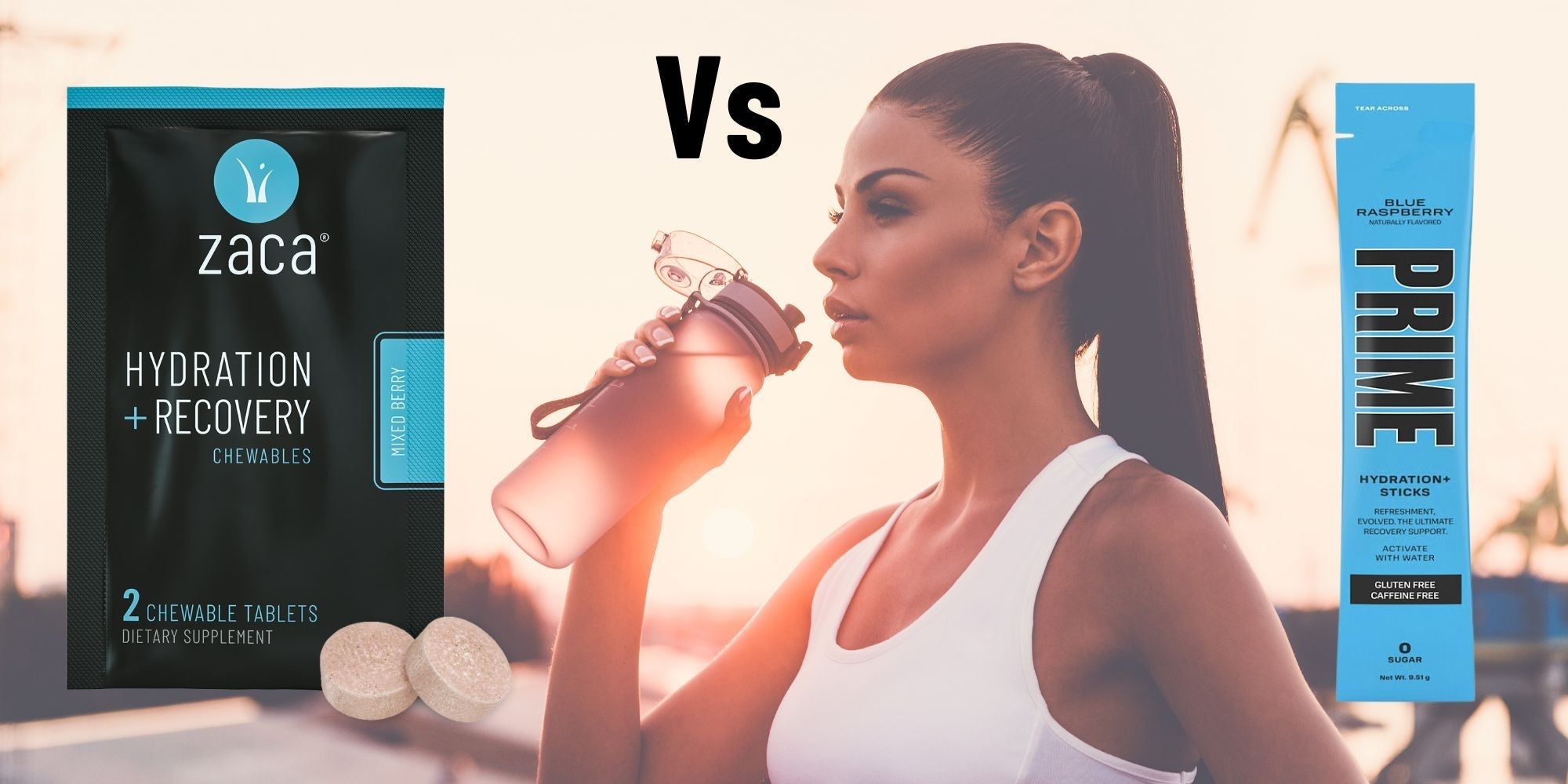 Prime Hydration Sticks vs Zaca Hydration Chewables - Zaca